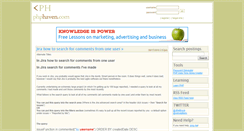 Desktop Screenshot of phphaven.com